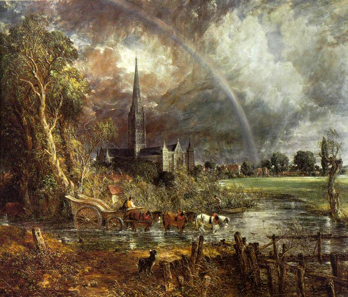 Salisbury Cathedral from the Meadows2, John Constable